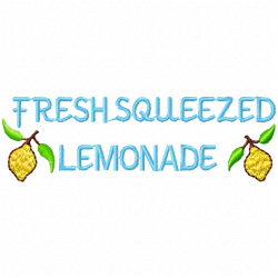 Lemons Embroidery Design 3